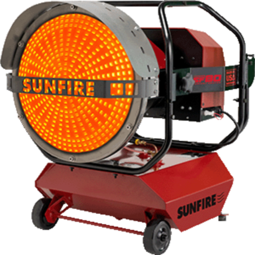 SUNFIRE RADIANT HEATER, 80,000 BTU | Garage, Pole Barn, Shop Heater